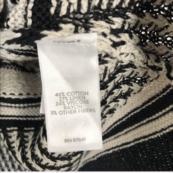 J. JILL Cotton Linen Striped Colorblock Pullover Sweater Top Casual Boho - Picture 8 of 8